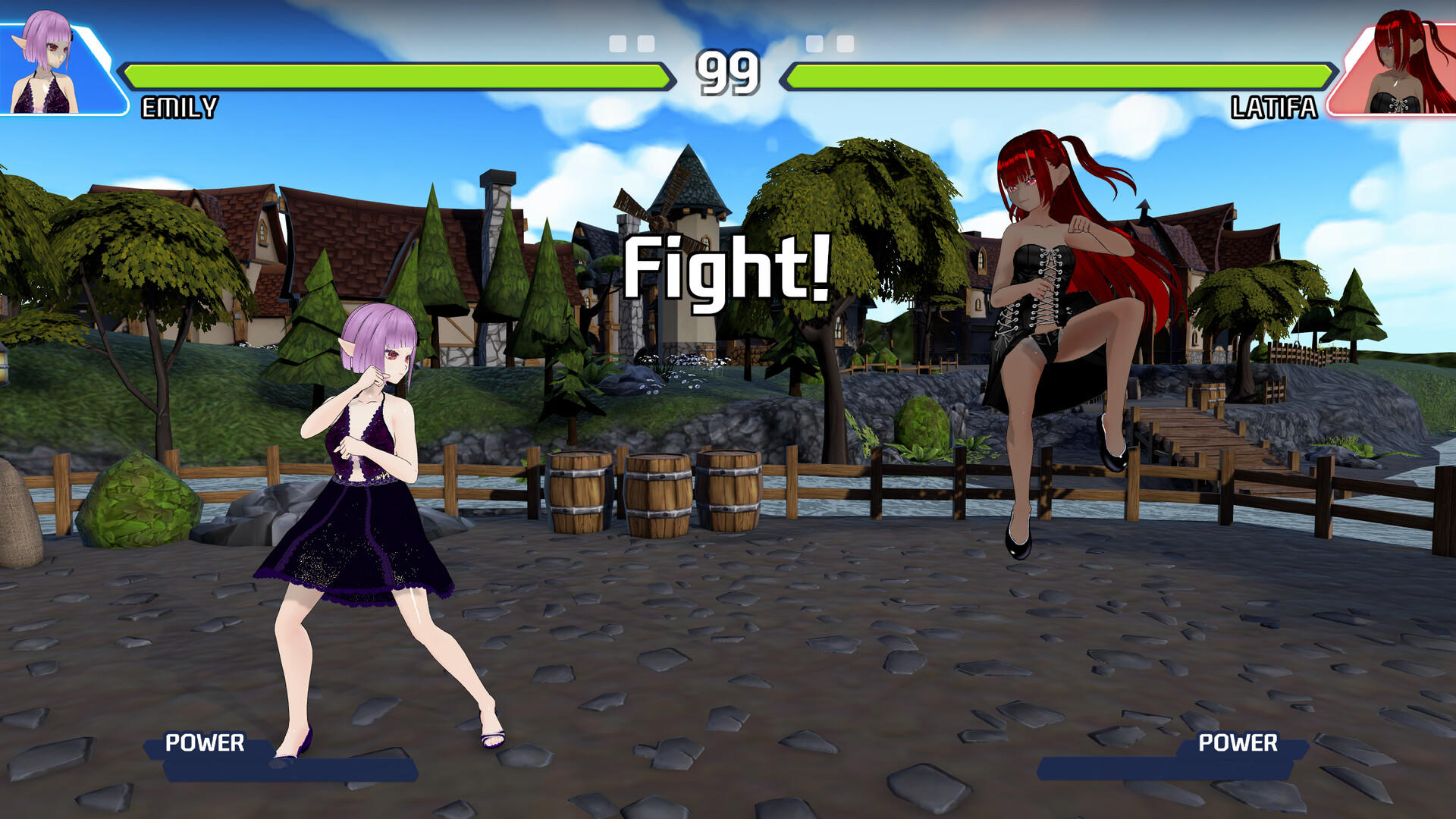 Screenshot of Waifu Fighter