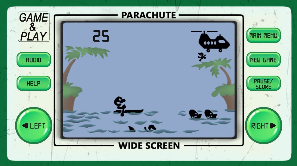PARACHUTE: 80s arcade games 게임 스크린 샷