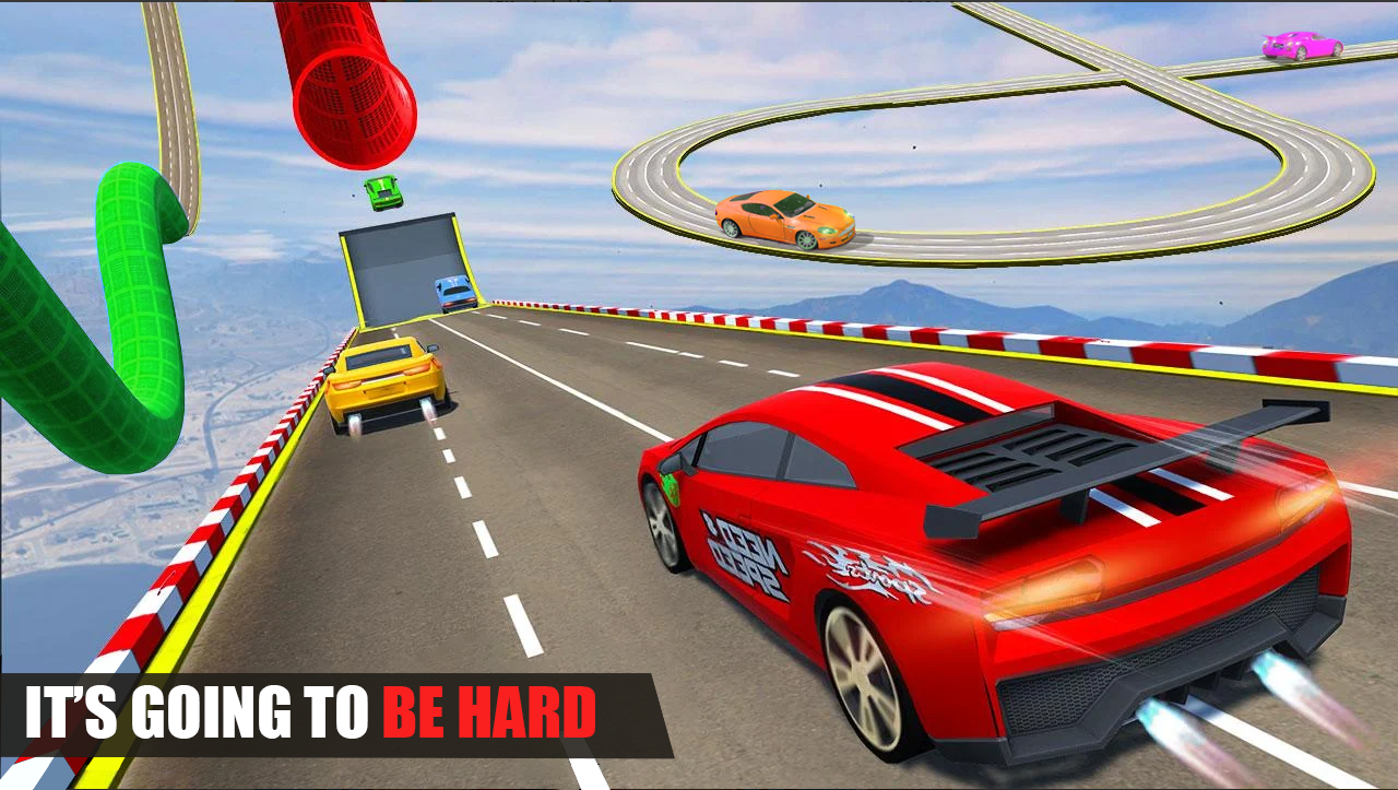 Screenshot 1 of Car Stunt Racing - ការលោតរថយន្ត Mega Ramp 1.20