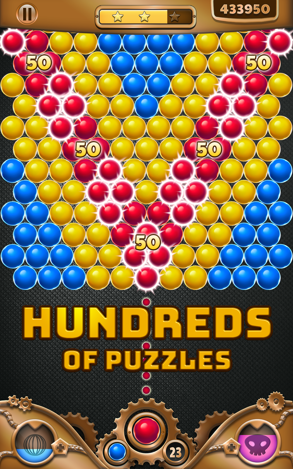 Gear Bubbles ゲームのスクリーンショット