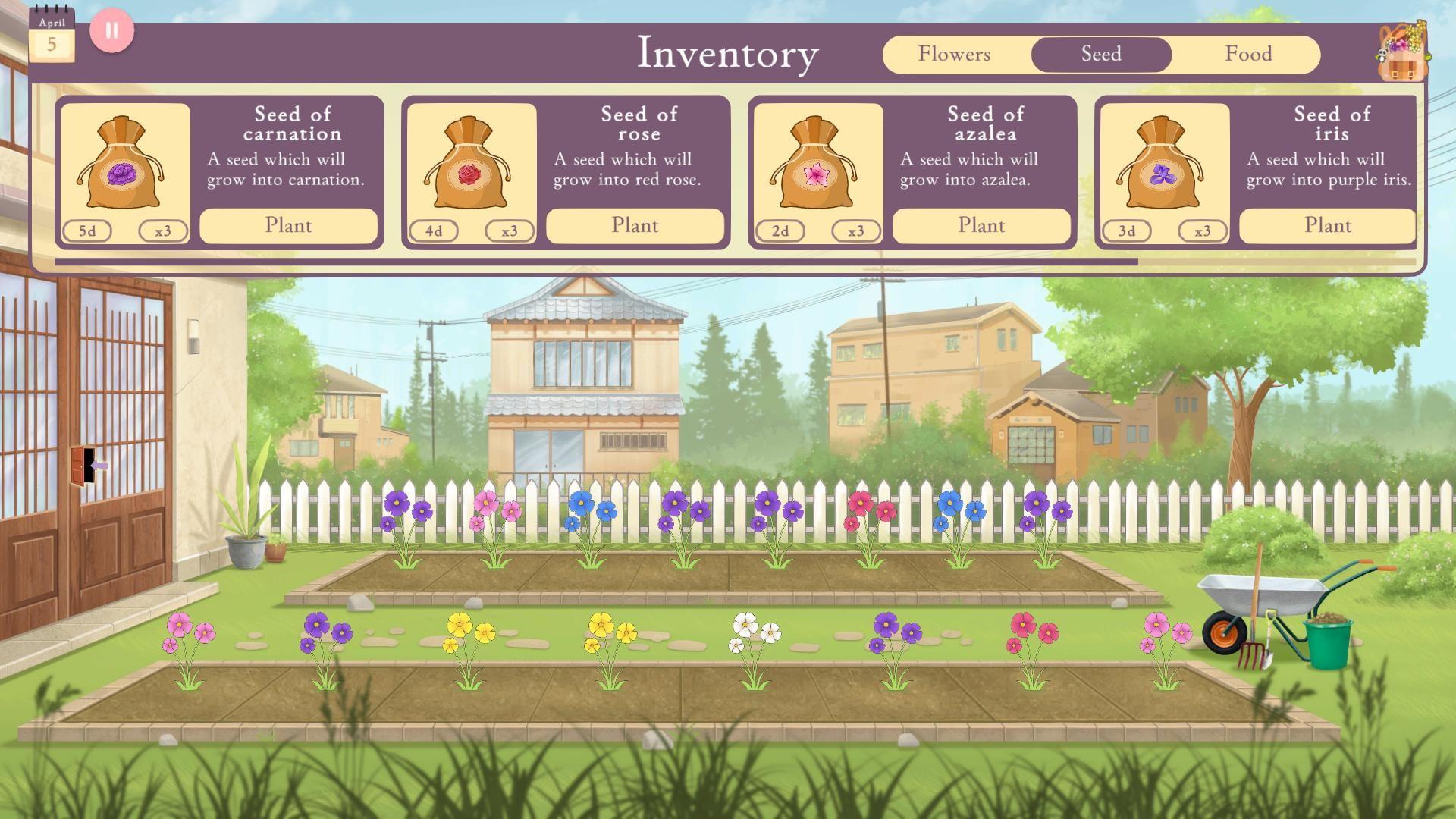 Hanako's Flower Shop ภาพหน้าจอเกม