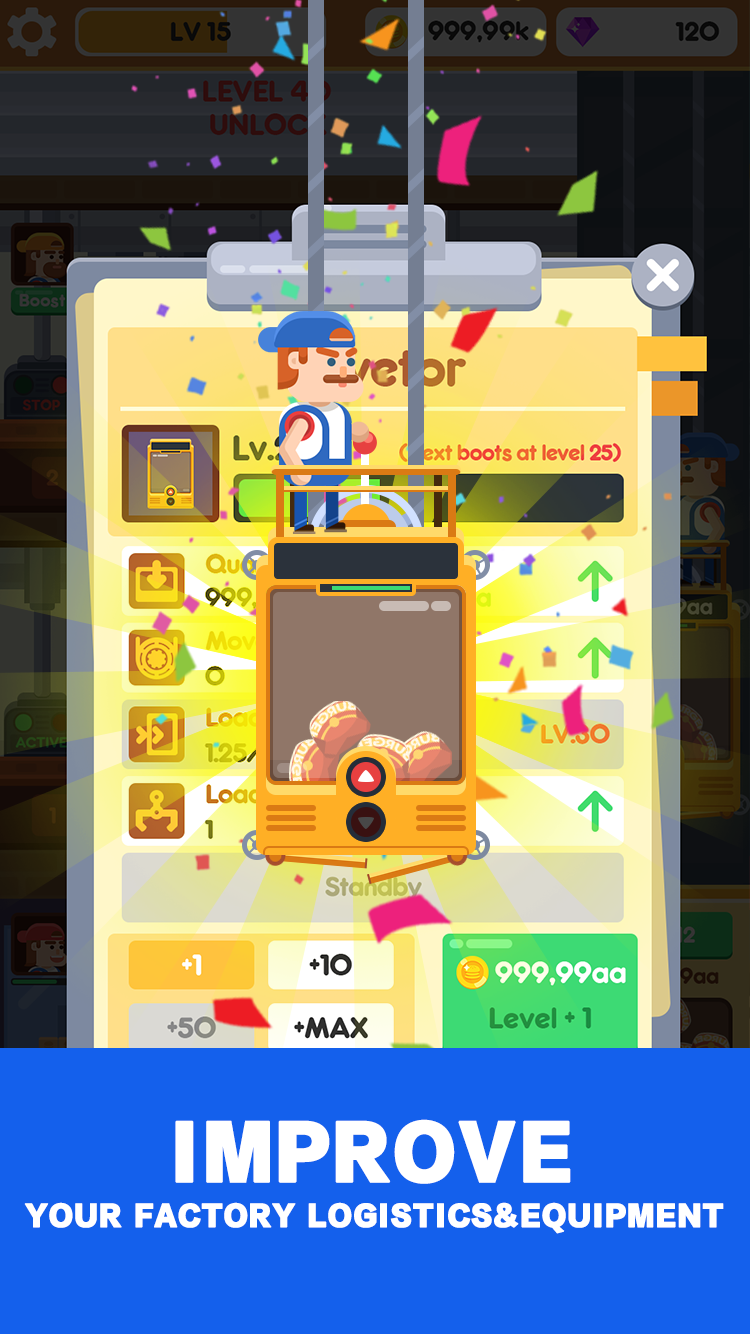 Idle Burger Factory - Tycoon Empire Game Game Screenshot