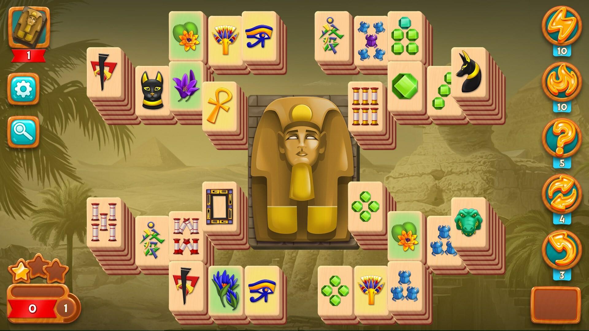 Mahjong Riddles: Egypt Game Screenshot