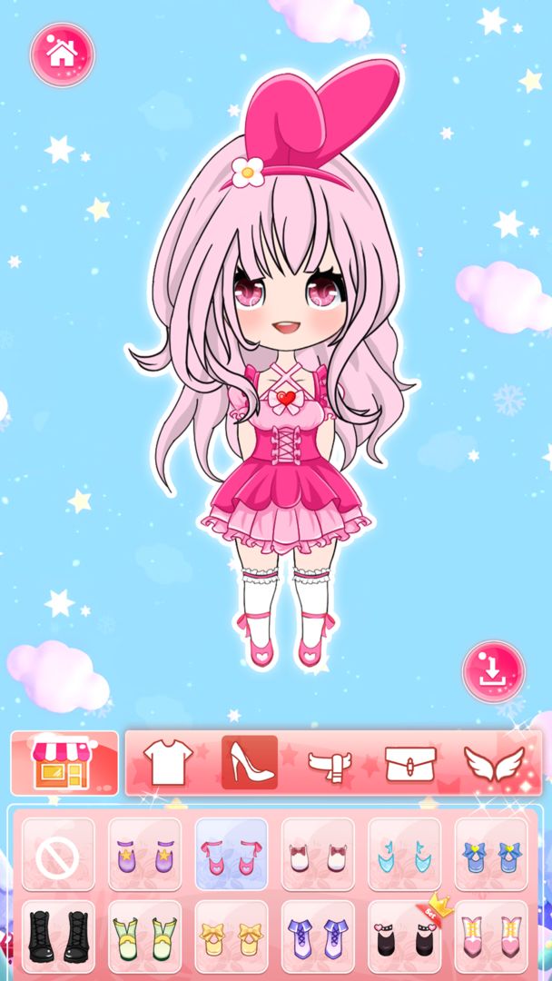 Screenshot of Chibi Doll: Dress up girl game