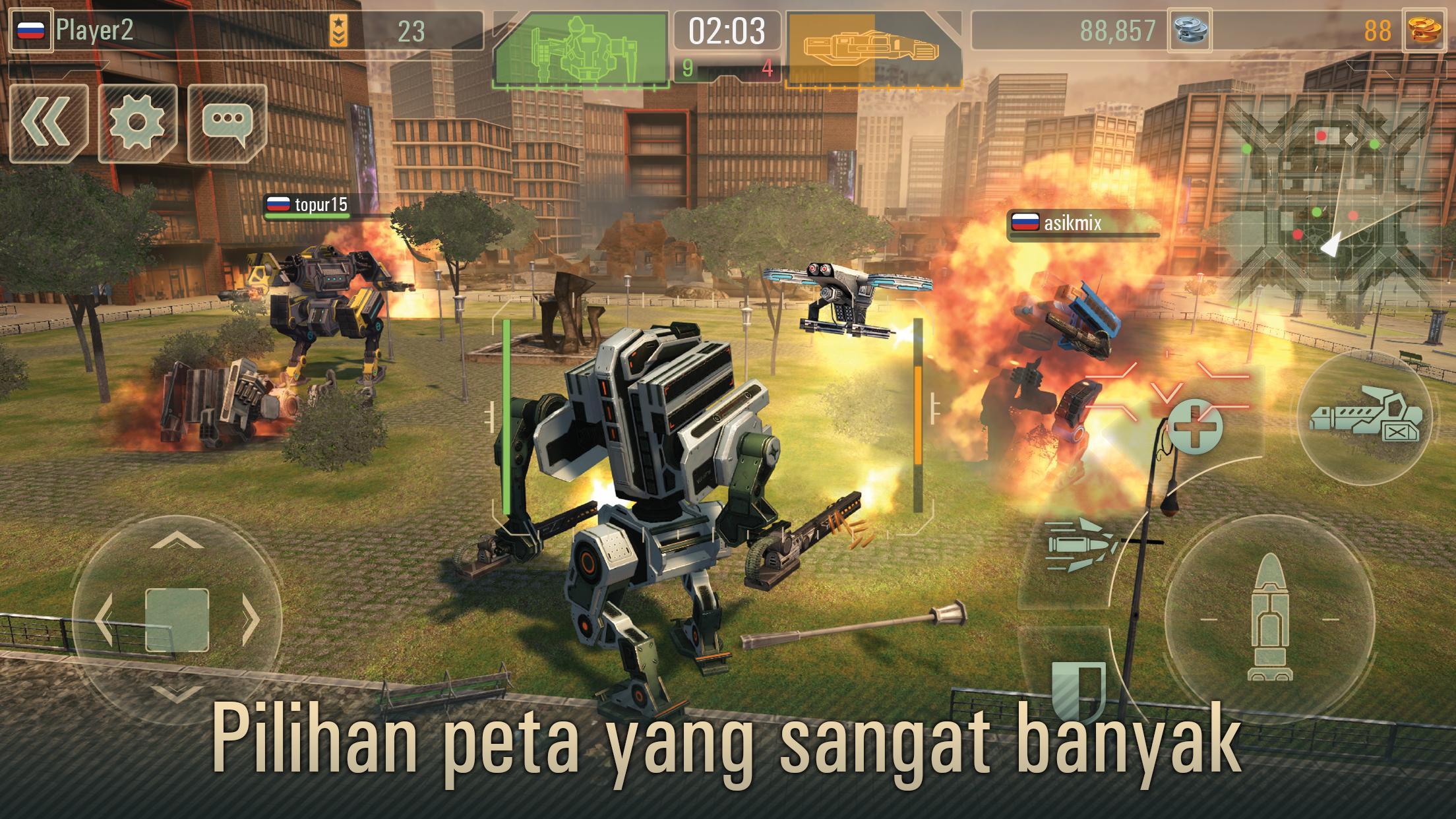 Cuplikan Layar Game WWR: Perang robot permainan 3D