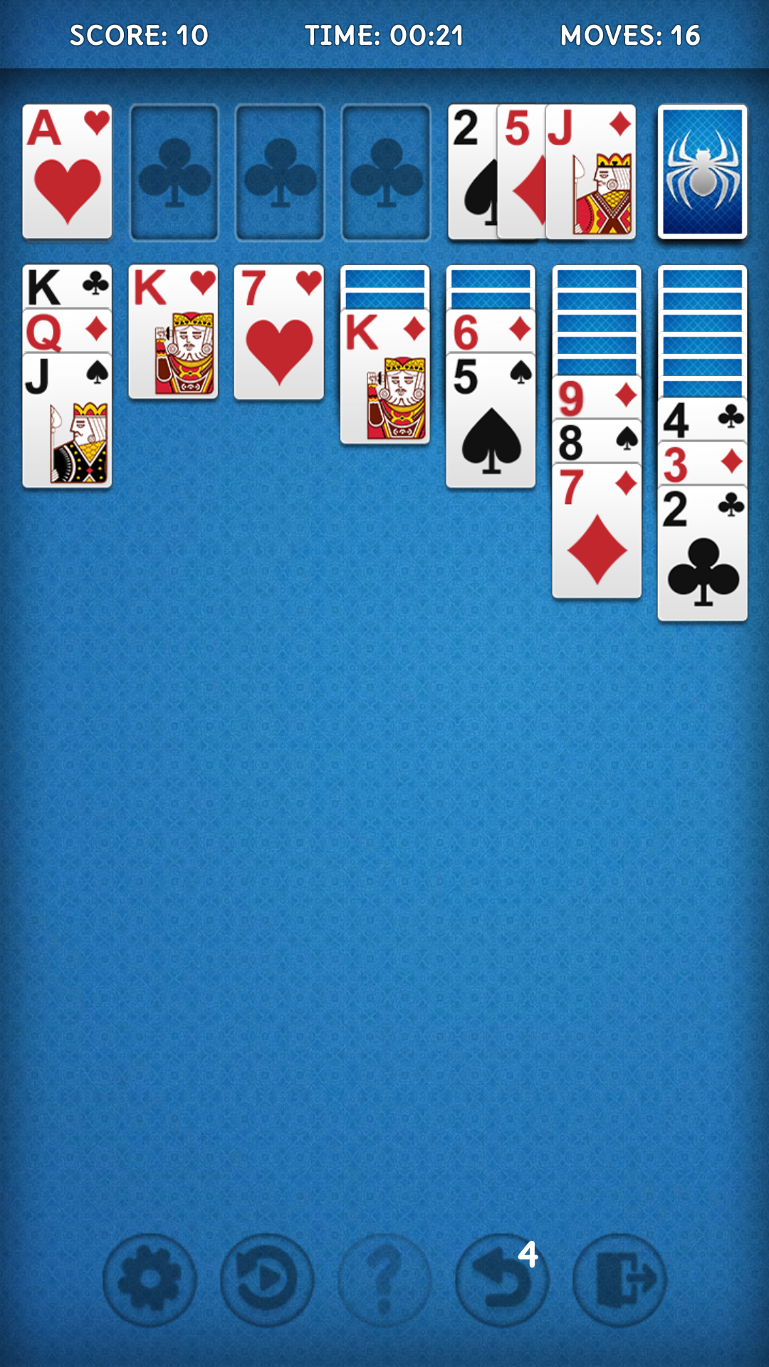 Screenshot of CardKing Solitaire