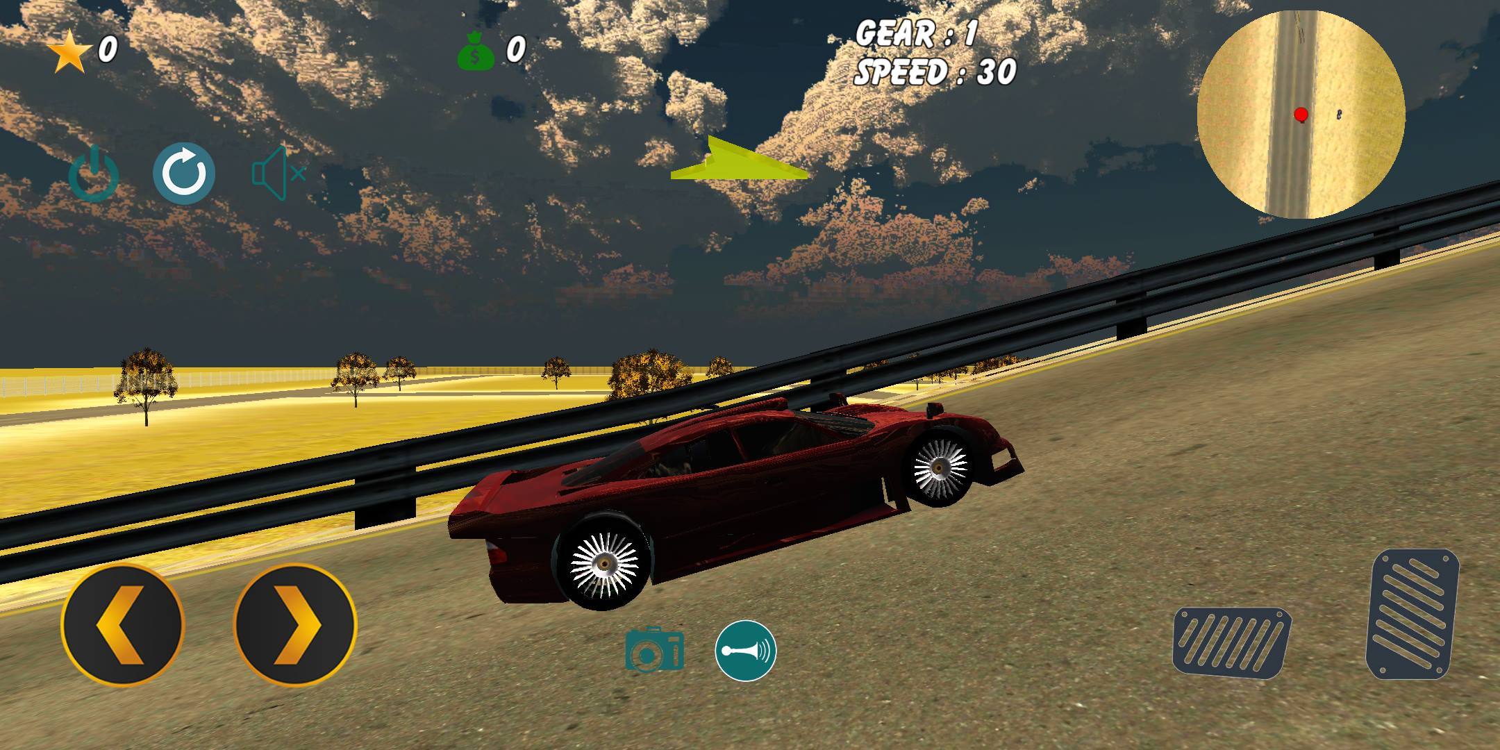 CLK GTR Drift Simulator Game Screenshot