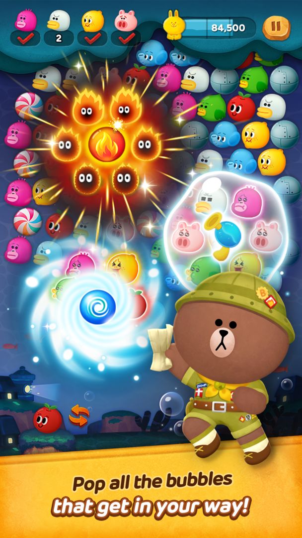 LINE Bubble 2 screenshot game