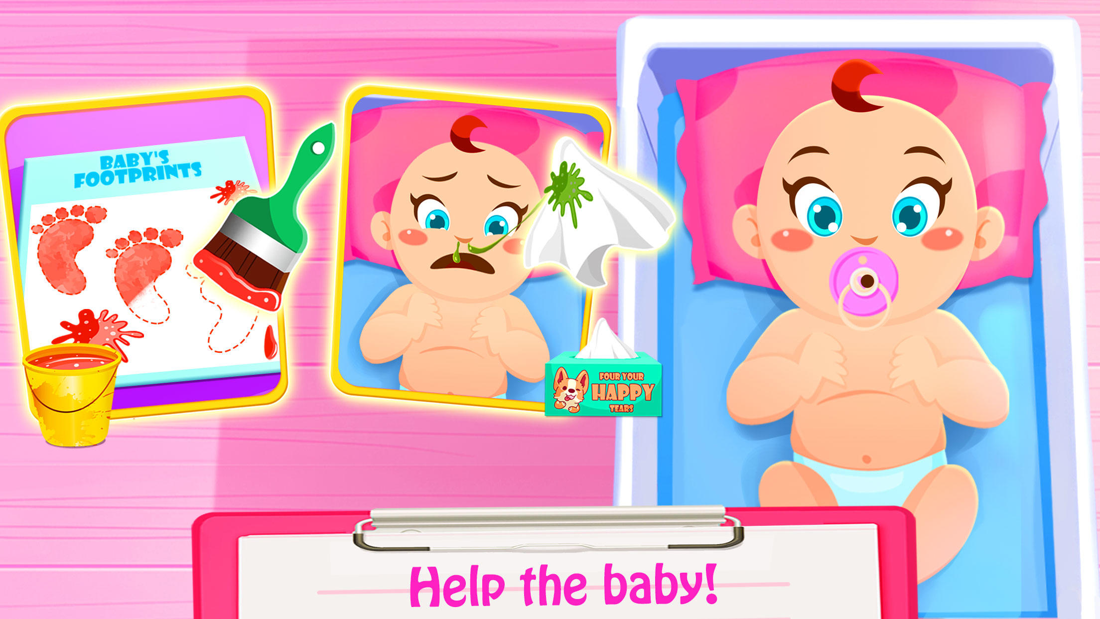 Screenshot of Girls Games: Mommy Baby Doctor Games For Kids