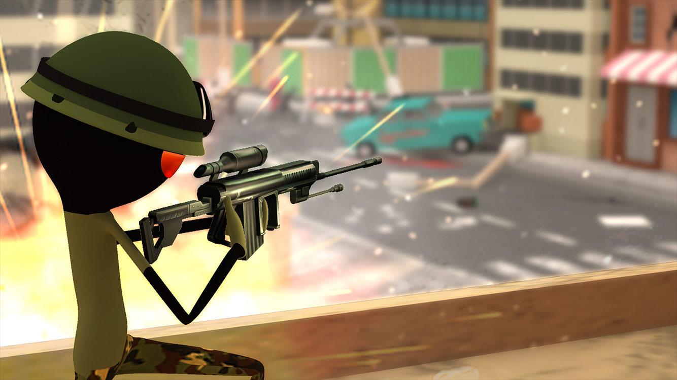 Stickman Shooter : Modern Warrior Game Screenshot