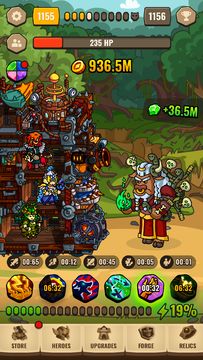 Taplands - idle clicker game Game Screenshot