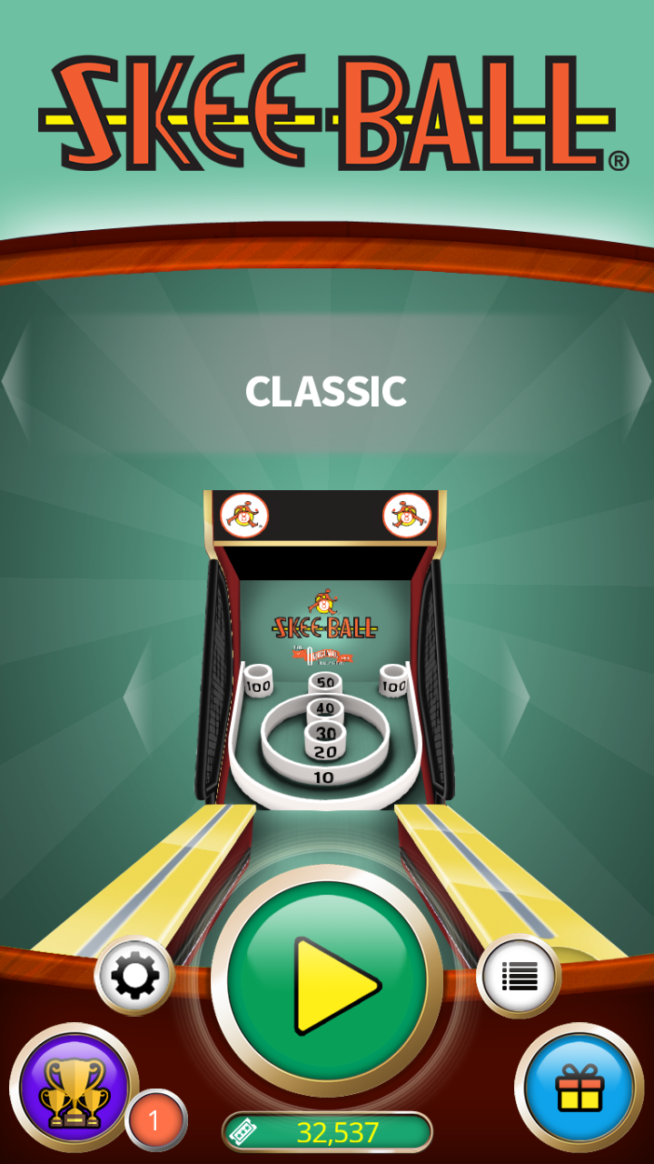 Skee-Ball Plus ゲームのスクリーンショット