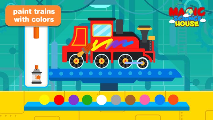 Screenshot 1 of Kids Train Game:Design Drive 