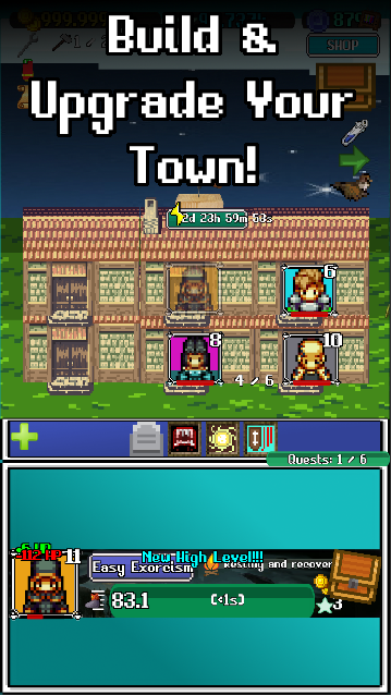 Idle Combat: Pixels (Clicker & Retro RPG) 遊戲截圖