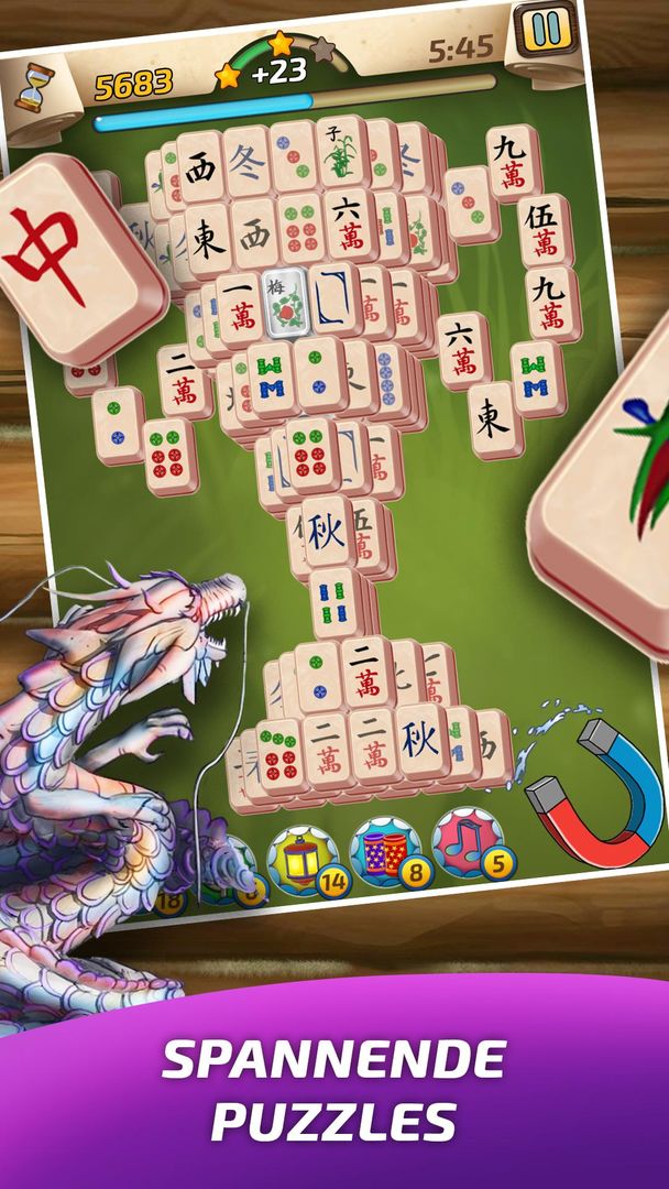 Mahjong Village (Mahjong Dorf) ภาพหน้าจอเกม