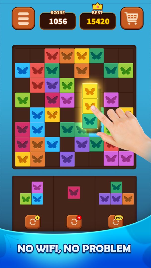 Screenshot of Triple Butterfly: Block Puzzle