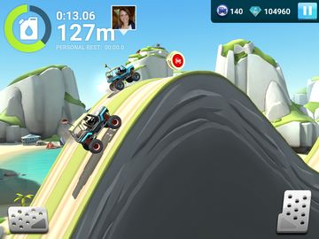 Cuplikan Layar Game MMX Hill Dash 2 – Offroad Truck, Car & Bike Racing