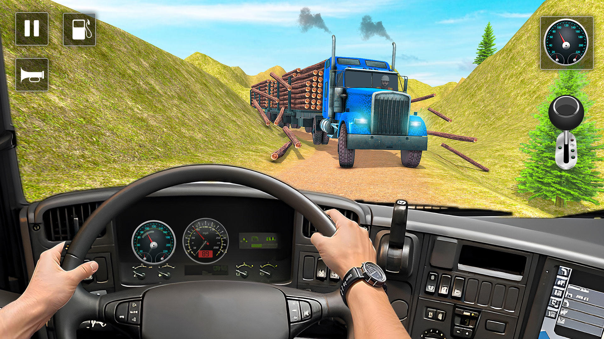 Captura de Tela do Jogo Heavy Cargo Truck Driving Sim