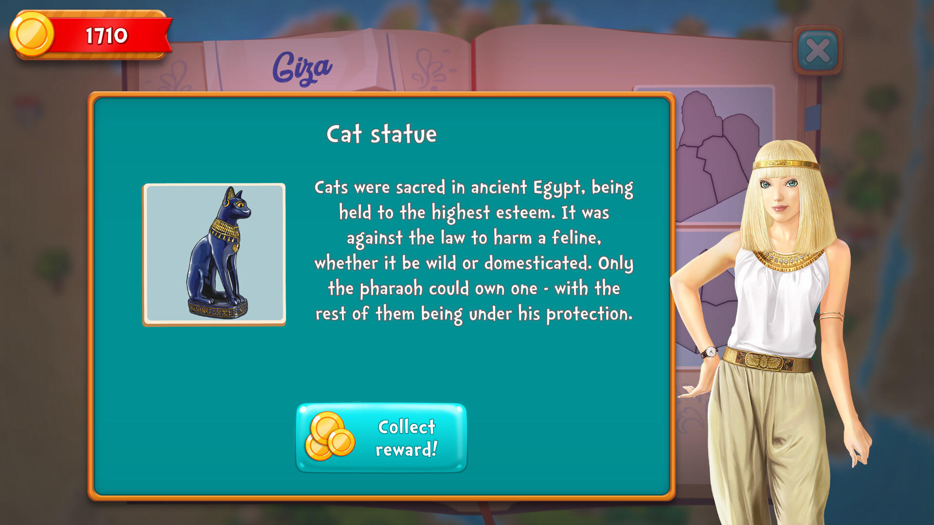 Mahjong Riddles: Egypt Game Screenshot