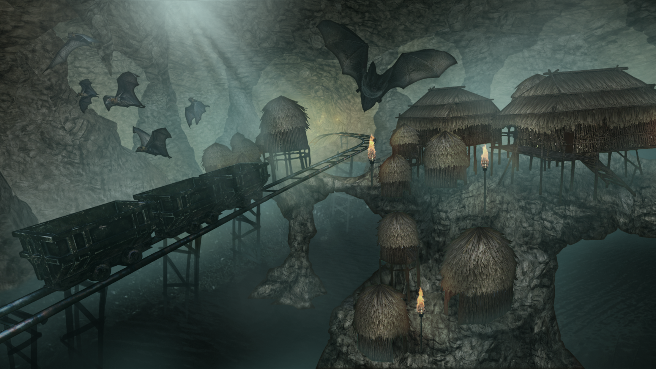 VR Temple Roller Coaster Game Screenshot