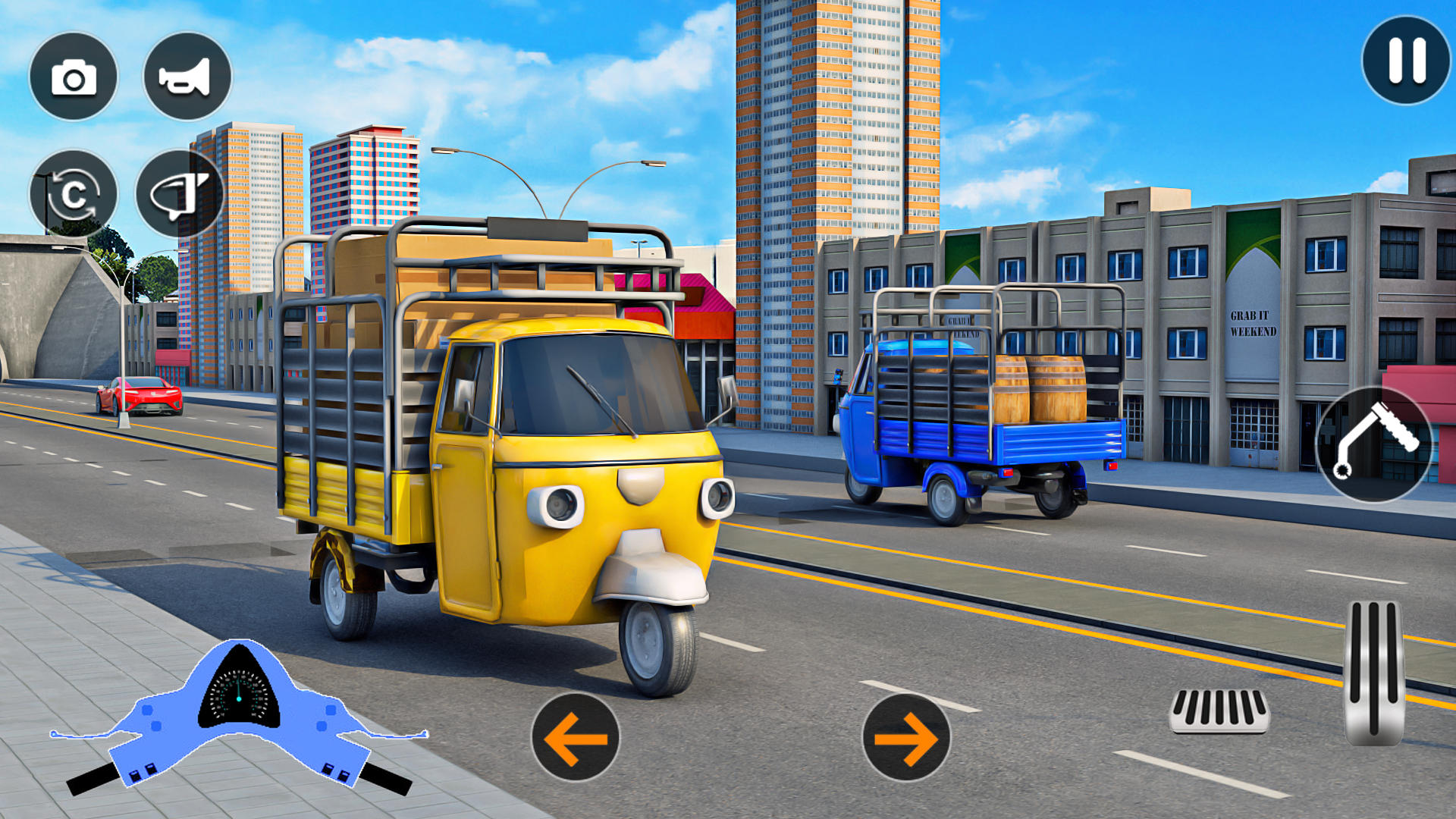 Screenshot of City Tuk Tuk Rickshaw Games 3D
