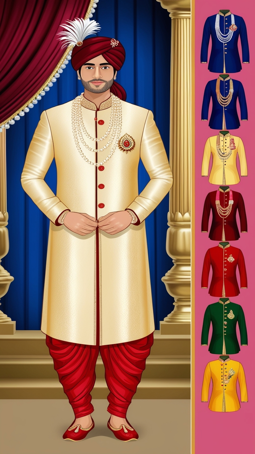 Indian Wedding Makeup Artist Game Screenshot