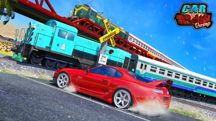 Screenshot 1 of Car Vs Train - Racing Games 
