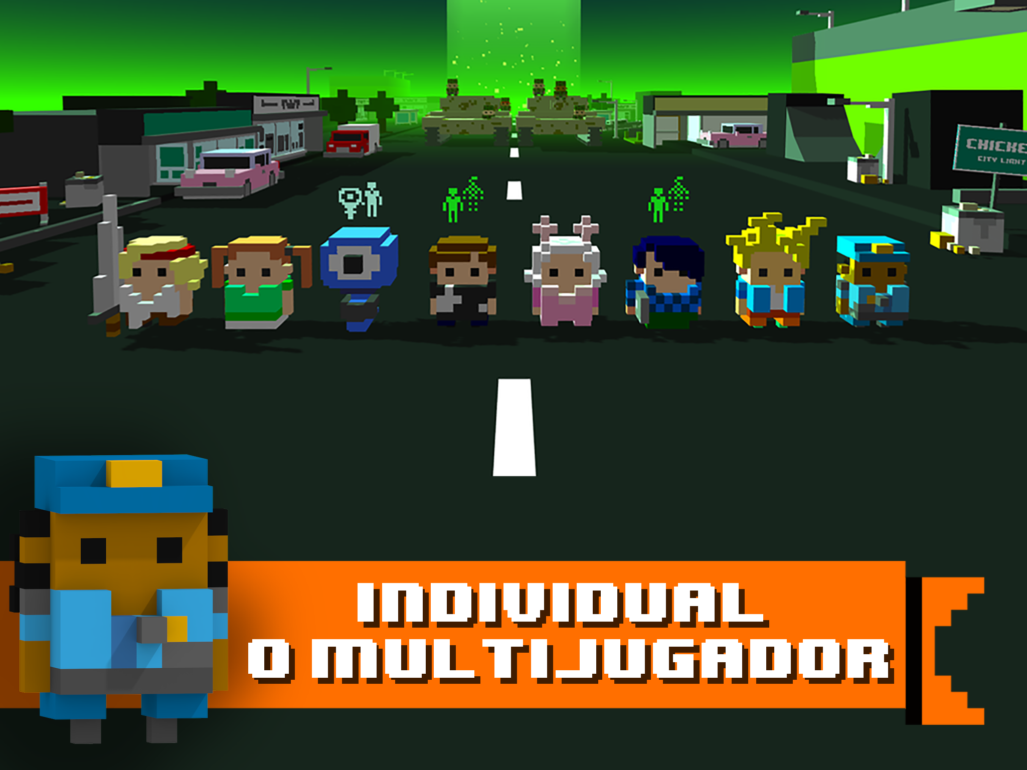 Captura de Pantalla del Juego Chicken Jump - Crazy Traffic