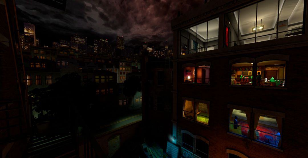 Screenshot of Fire Escape: An Interactive VR Series