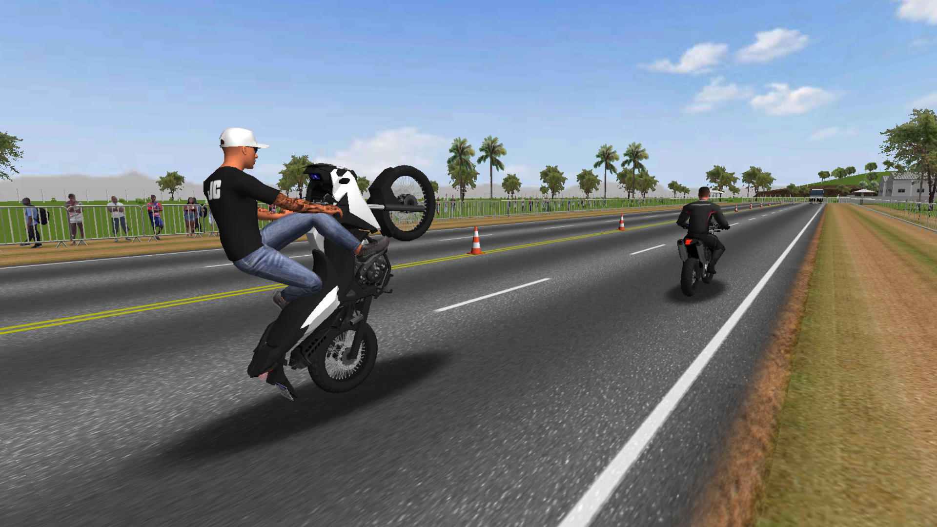 Moto Wheelie 3D Game Screenshot