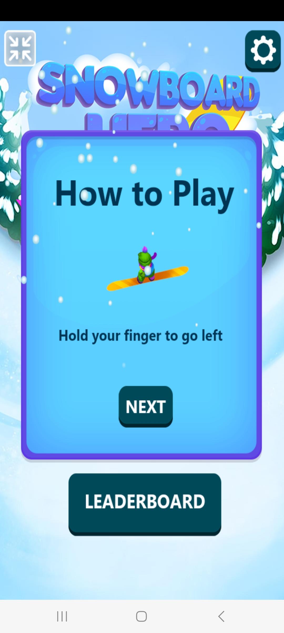 Snowboard Game Game Screenshot