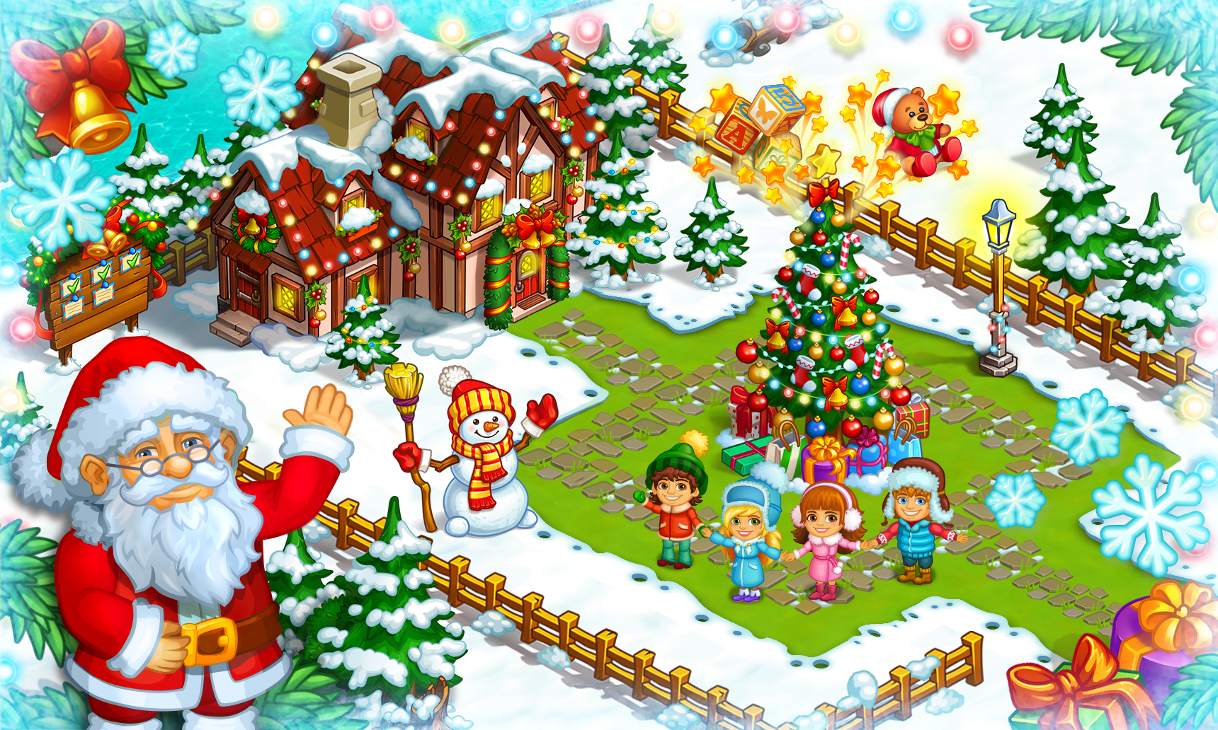 新年の 農場： クリスマス ゲームのスクリーンショット