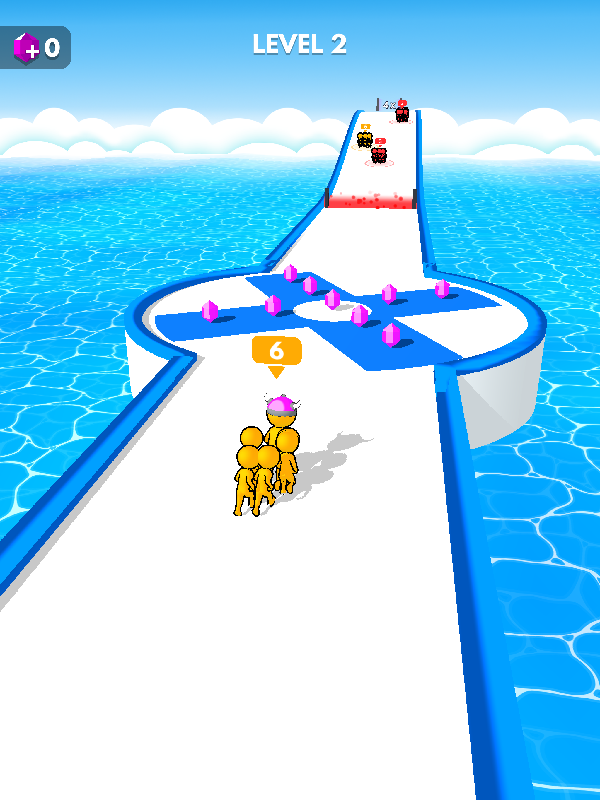 Crowd Battle 3D Game Screenshot