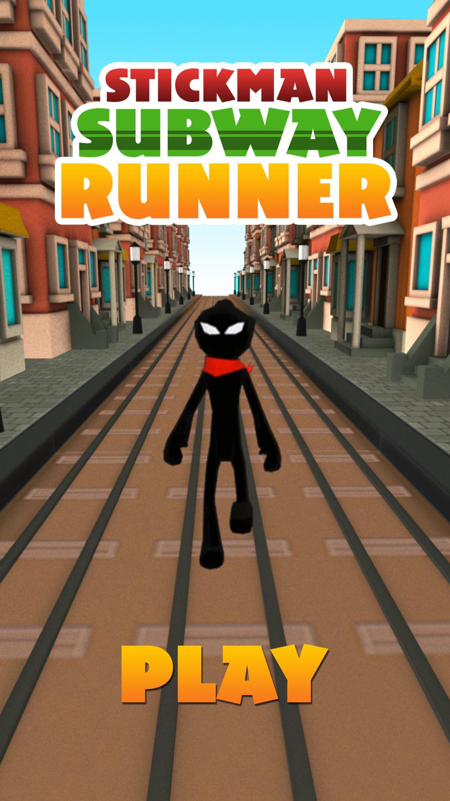 Stickman Subway Runner - City Surf 게임 스크린샷