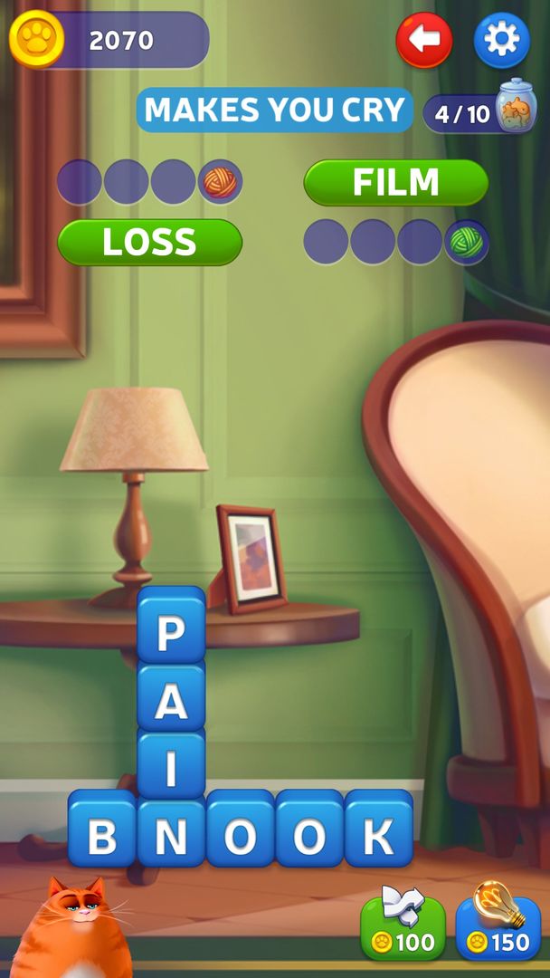 Kitty Scramble: Word Game screenshot game