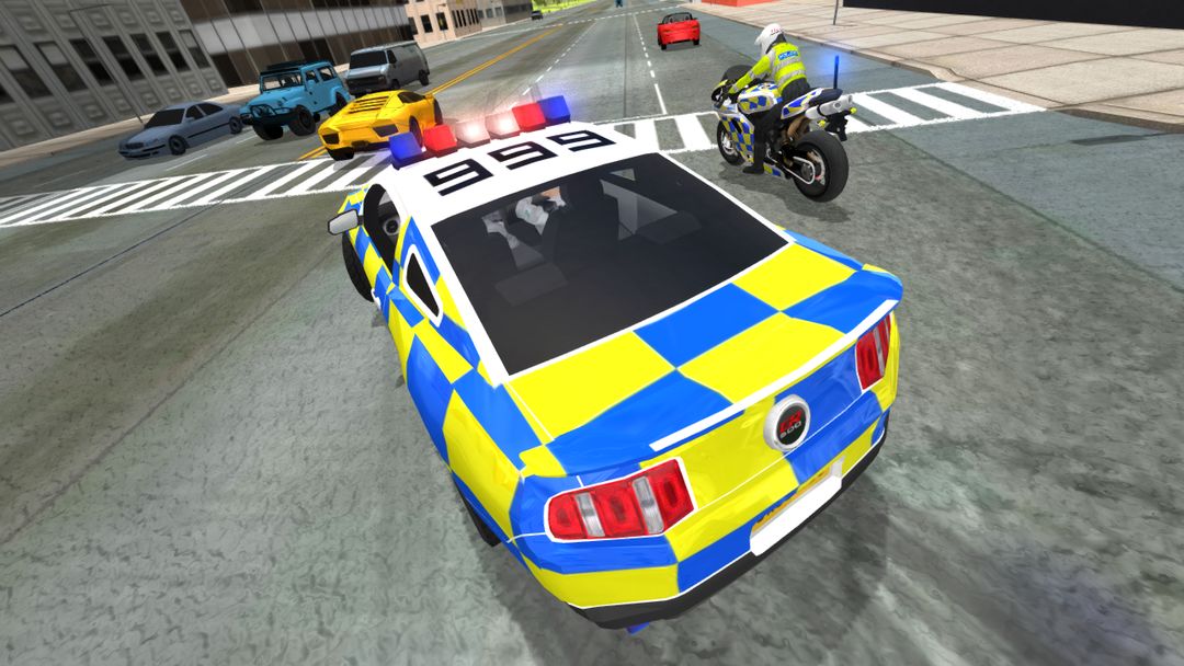 Police Car Driving vs Street Racing Cars 게임 스크린 샷