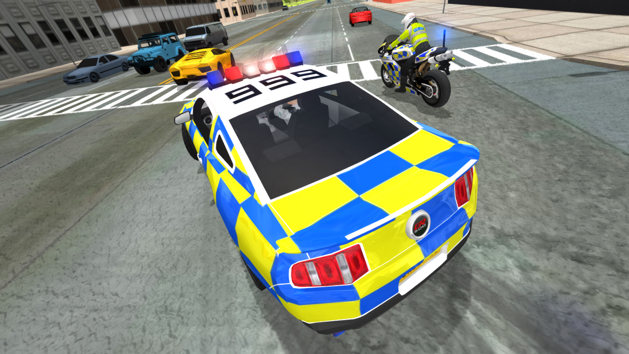 Police Car Driving vs Street Racing Cars 게임 스크린샷