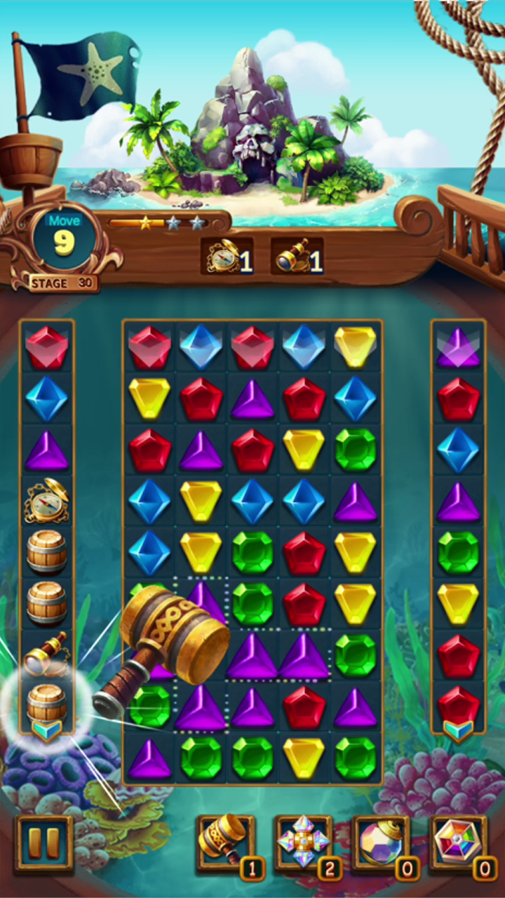 Jewels Fantasy : Quest Temple Game Screenshot