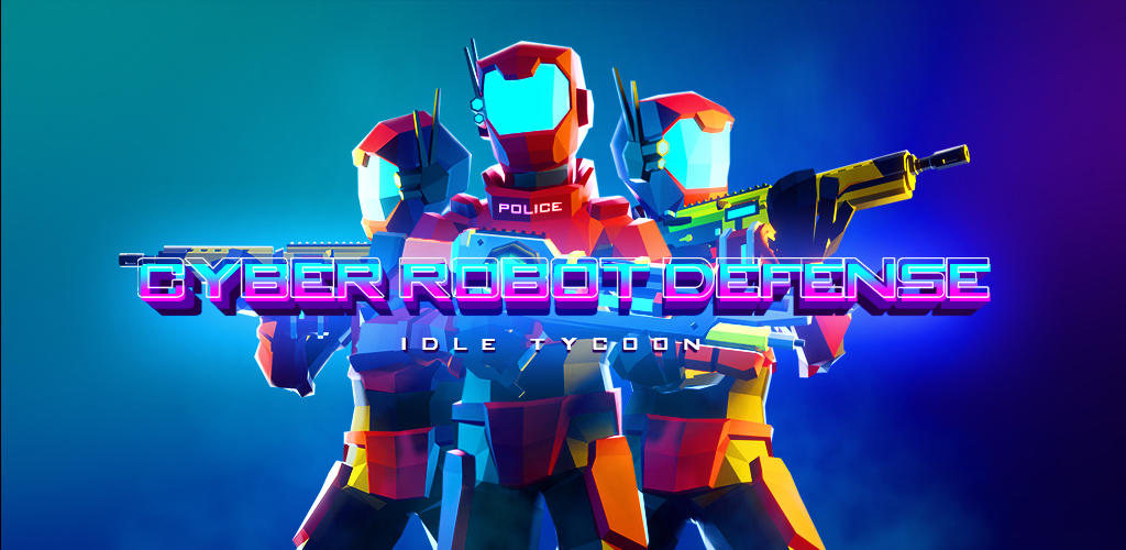 Banner of Cyber-Roboter-Verteidigung - Idle Tycoon 