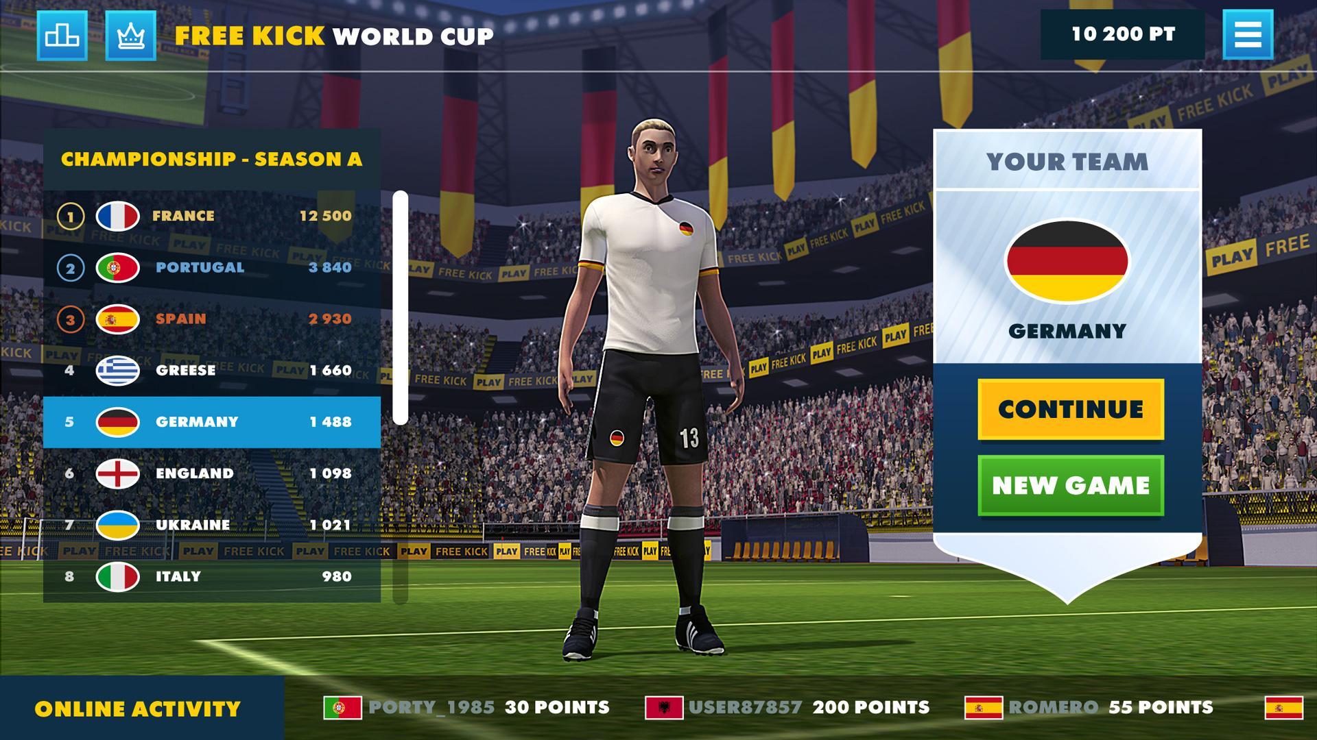 SOCCER FREE KICK WORLD CUP 17 Game Screenshot