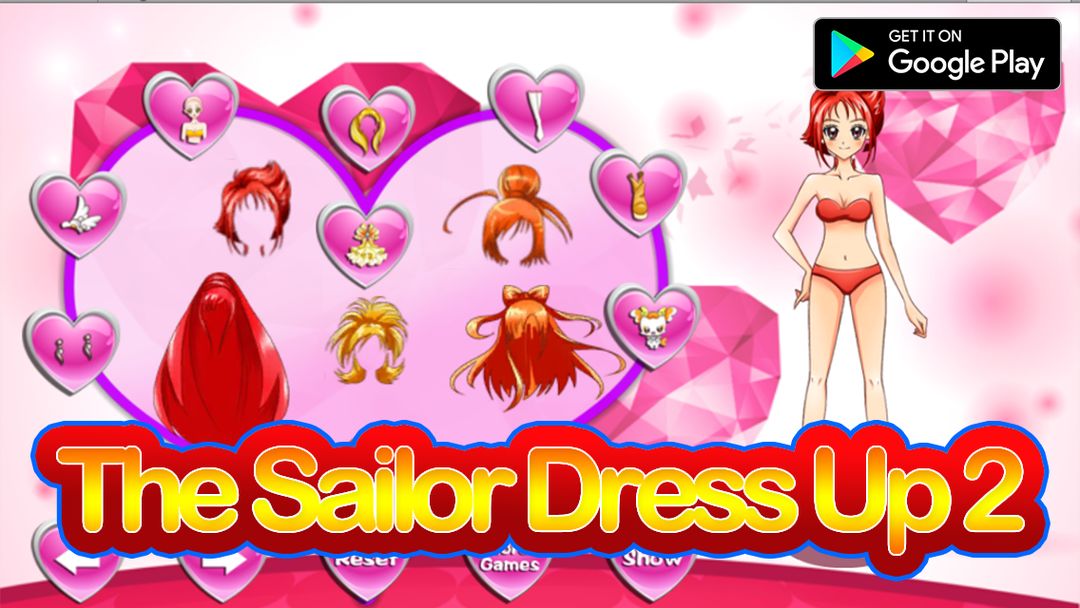 The Sailor Dress Up 2 게임 스크린 샷