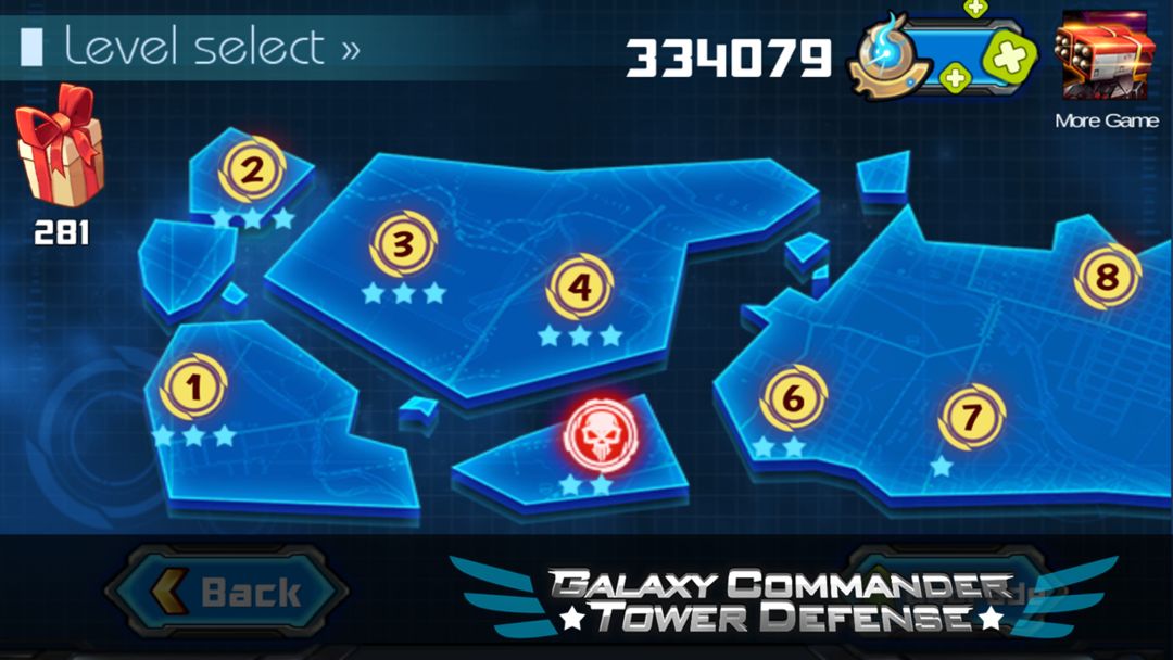 Galaxy Commander Tower defense ภาพหน้าจอเกม