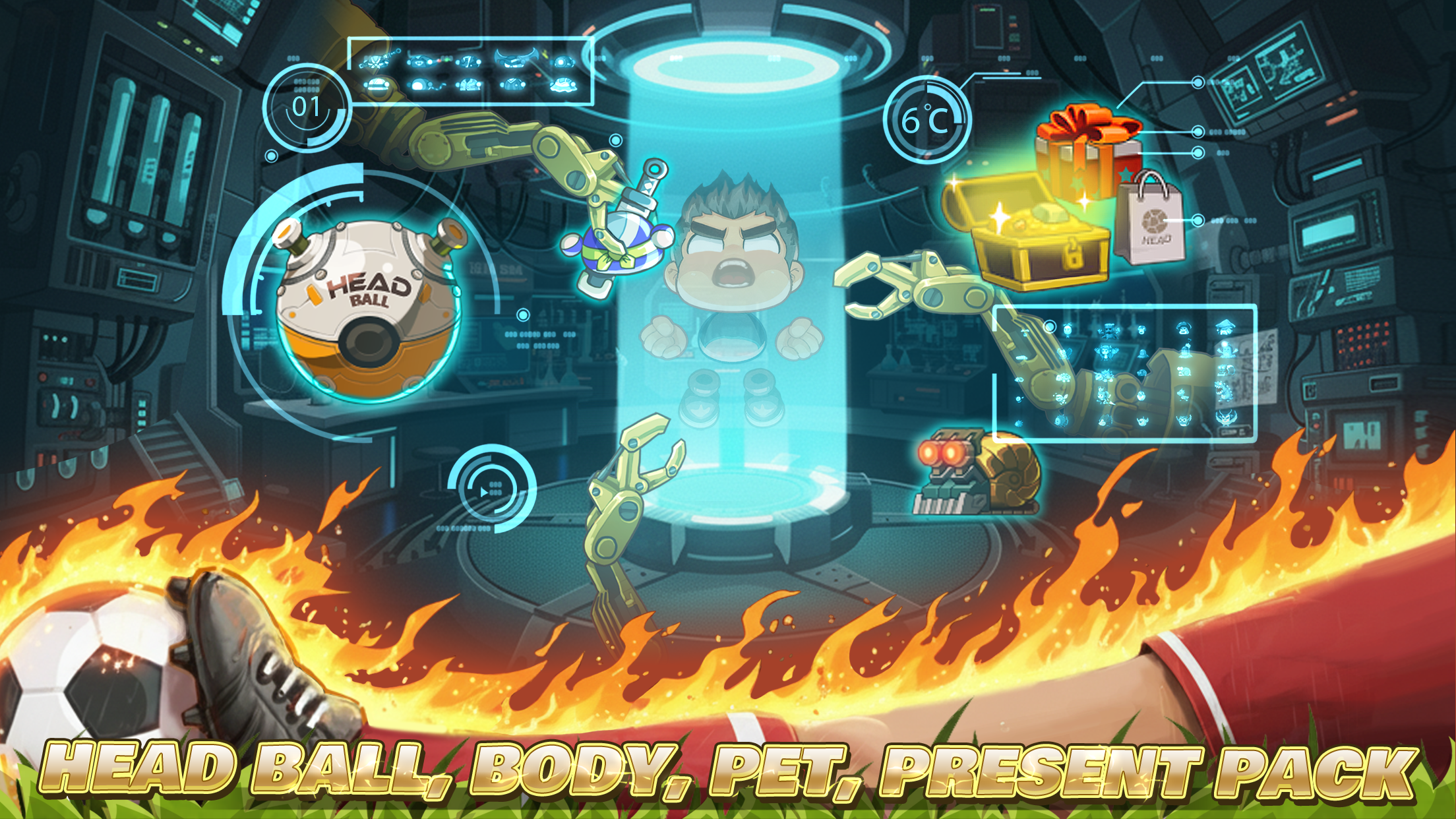Captura de Tela do Jogo Head Soccer