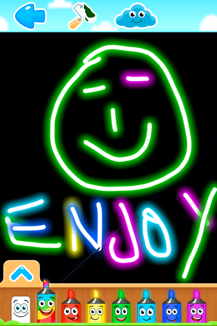 Glitterr Magical Doki Forces Coloring book 게임 스크린샷