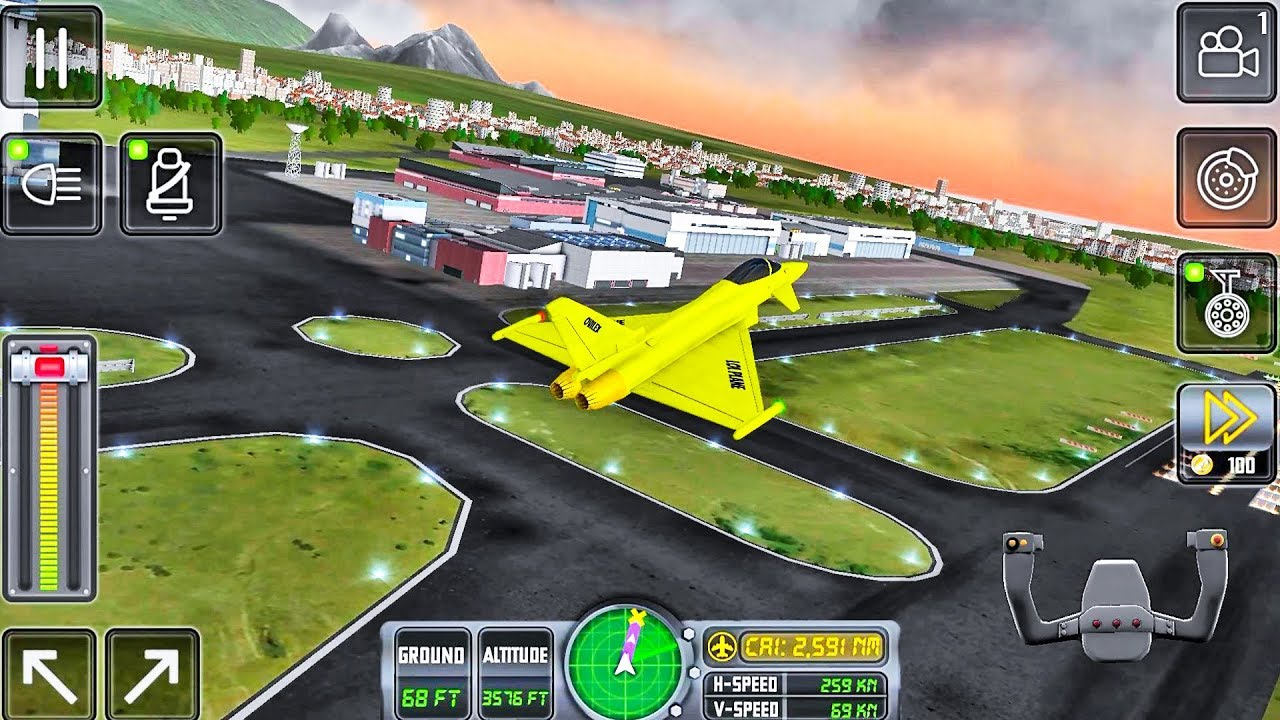Airplane Flight Simulator Game Screenshot