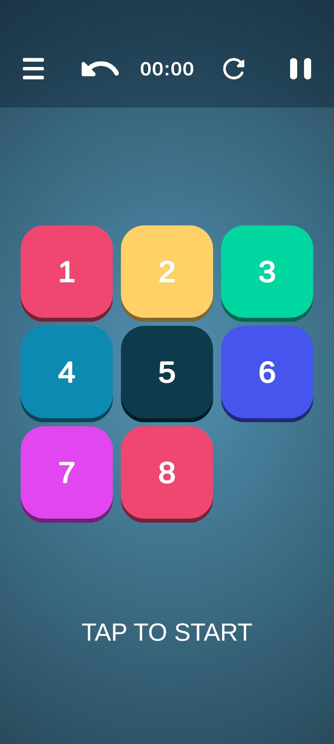 Cuplikan Layar Game Number Puzzle Sliding Puzzle