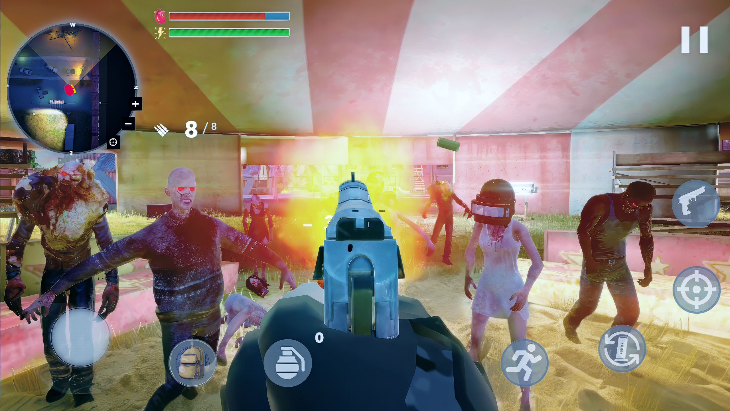 Deadly Assault Zombies Attacks Game Screenshot