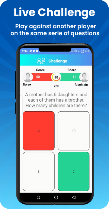 Vsquizz: Live quiz challengeのキャプチャ