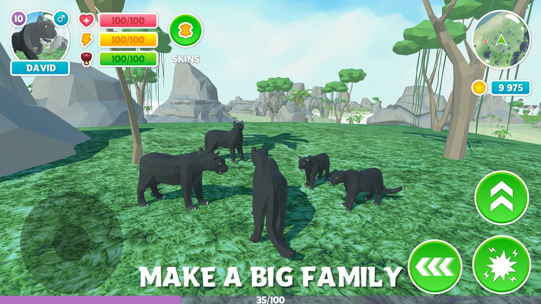 Screenshot of Panther Family Simulator