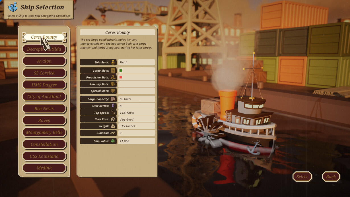 Screenshot of Bootleg Steamer